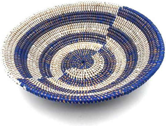 Fruit Bowl Wicker Multicolored 32x32x9cm