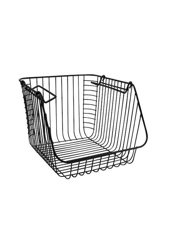 Living Плодова кошница Метал Черен 27x29x22бр