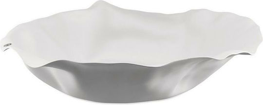 Alessi Fruitieră Metalic Alb 27.5x27.5x6.5buc