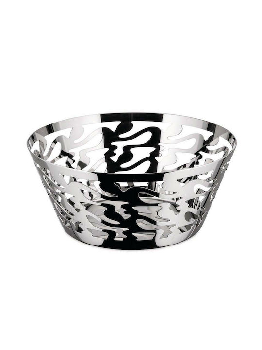 Alessi Fruit Bowl Inox Silver 20x20x8.8cm