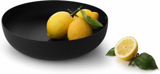 Alessi Φρουτιέρα Μεταλλική Μαύρη 29x29x7.5εκ.