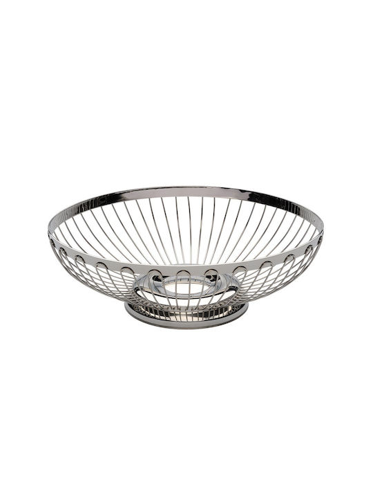 Abert Fruit Bowl Inox Silver 28x21x9cm