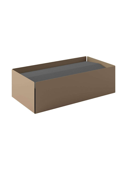 Pam & Co Μεταλλική Μπεζ 25x13x7.5cm 121-103