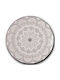Nava Plate Desert made of Porcelain White-Black with Diameter 19cm