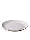 Authentic Plate Shallow made of Porcelain Beige with Diameter 22cm 6pcs