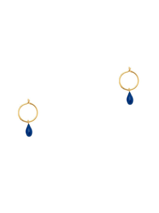 Earrings Hoops made of Silver Gold Plated