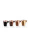 Luminarc Flashy Σετ Φλιτζάνια Espresso Γυάλινα Ασημί 80ml 4τμχ