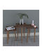 Square Side Table Zuri Wooden Brown 3 Pieces M33xW33xH52cm