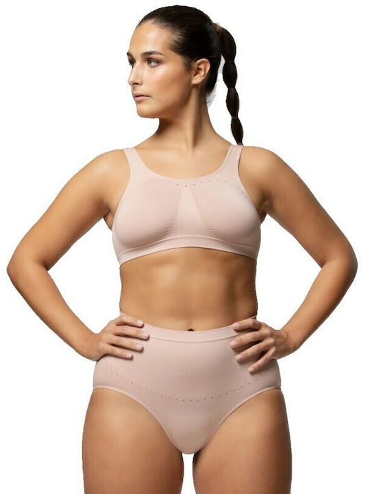 Pompea Hochtailliert Damen Slip Weiß