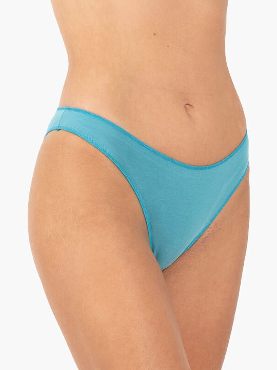 A.A UNDERWEAR Baumwolle Damen Slip Türkis