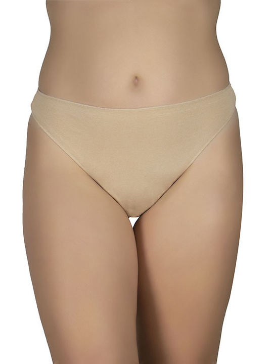 A.A UNDERWEAR Cotton Women's String Beige