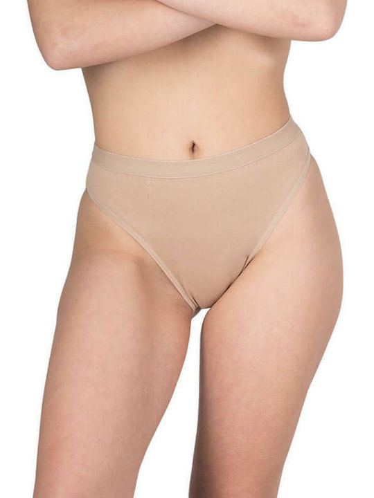 A.A UNDERWEAR Tai Βαμβακερά Γυναικεία Slip MultiPack Μπεζ