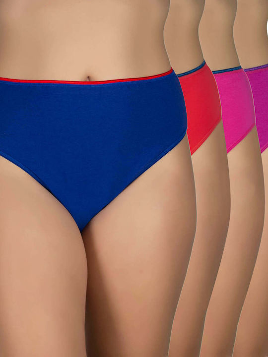 A.A UNDERWEAR Tai Plus Βαμβακερά Γυναικεία Slip MultiPack