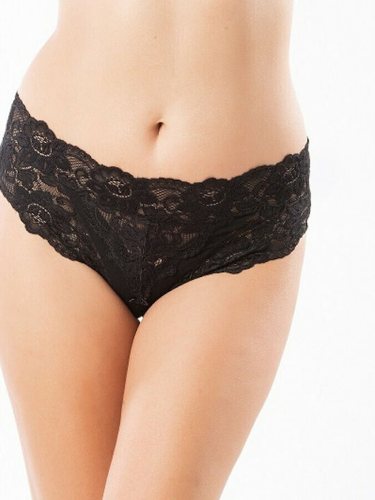 MEI Women's Boxer with Lace Black