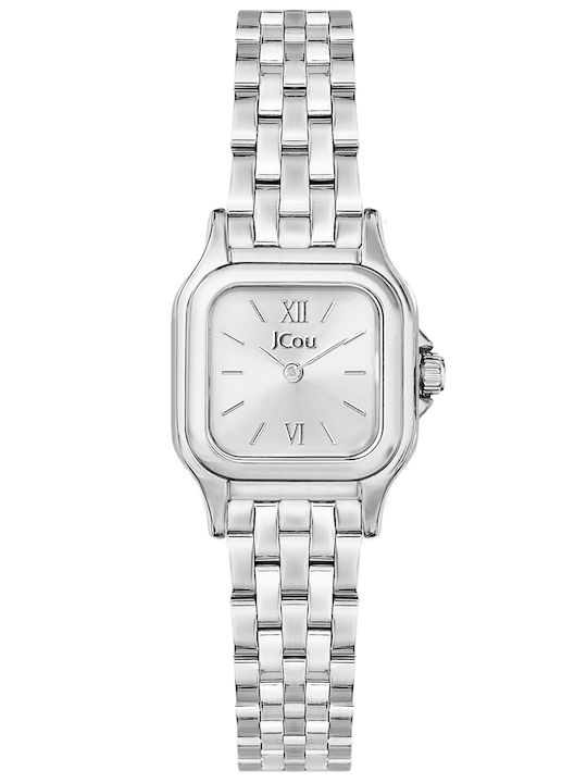 Jcou Women's Watch with Gray Metal Bracelet