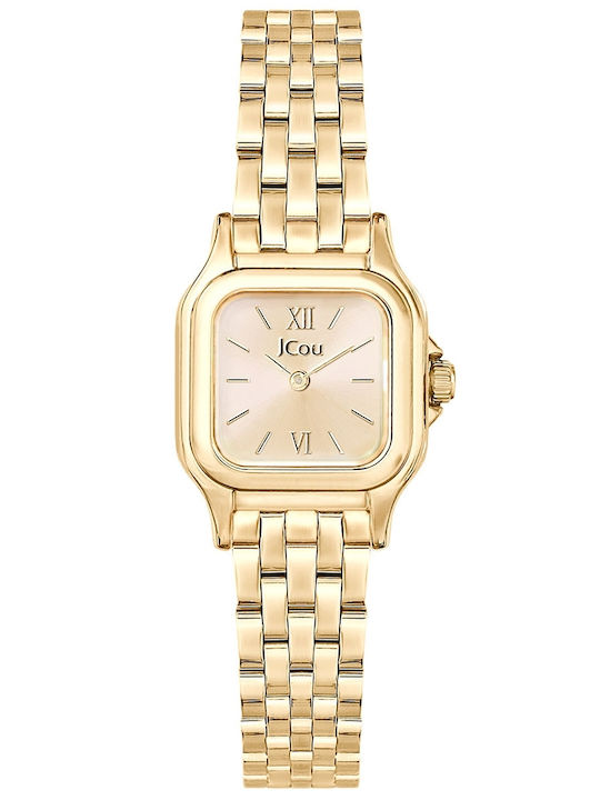 Jcou Women's Watch with Gold Metal Bracelet