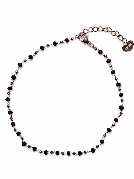 Bizoutaki Vergoldetes Fußarmband aus Edelstahl