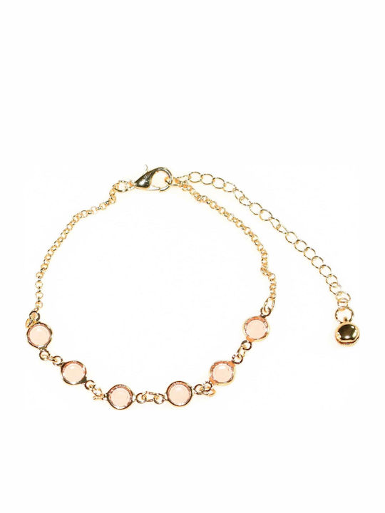 Bizoutaki Gold Plated Brass Anklet from Brass 20cm