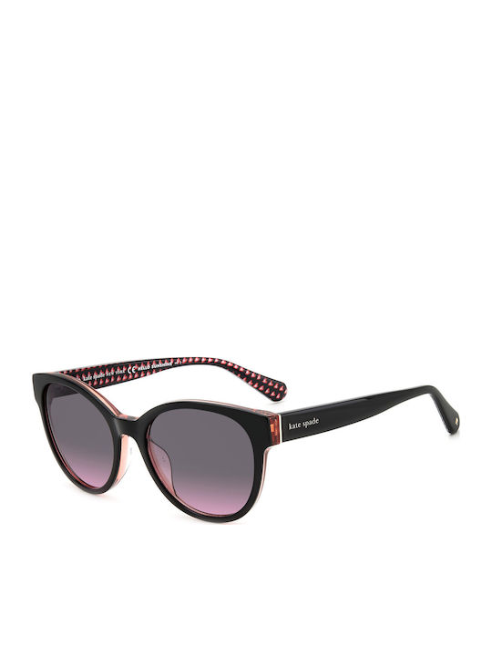 Kate Spade Feminini Ochelari de soare cu Negru Cadru și Multicolor Degrade Lentilă Nathalie/G/S 807/FF