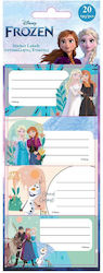 Diakakis Notebook Labels Frozen 20pcs