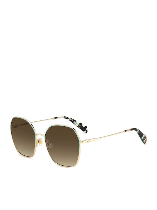 Kate Spade Γυναικεία Γυαλιά Ηλίου με Χρυσό Μεταλλικό Σκελετό και Καφέ Ντεγκραντέ Φακό Kenna/G/S LKS/HA