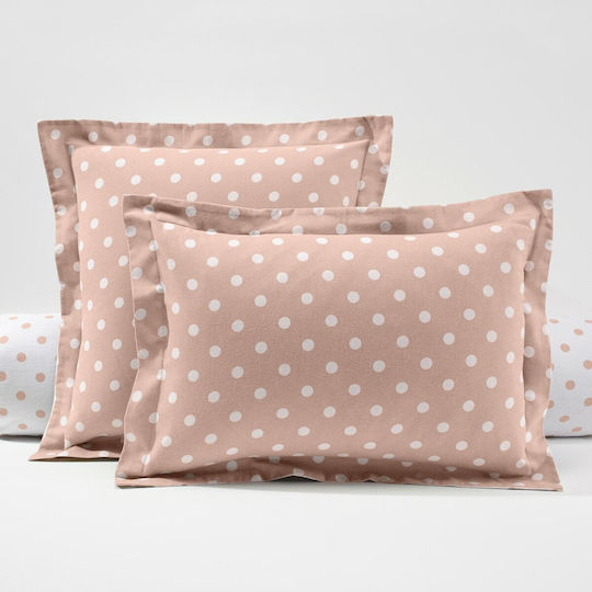 La Redoute Interieurs Pillowcase Flannel Oxford Pink 50x70cm.