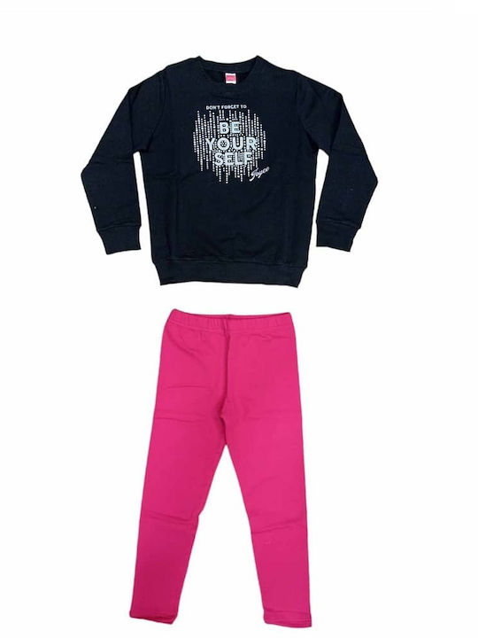 Joyce Kids Set with Leggings Winter 2pcs Black