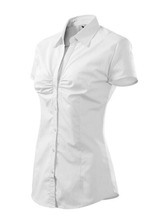 Malfini Kurzärmelig Damen Hemd Weiß