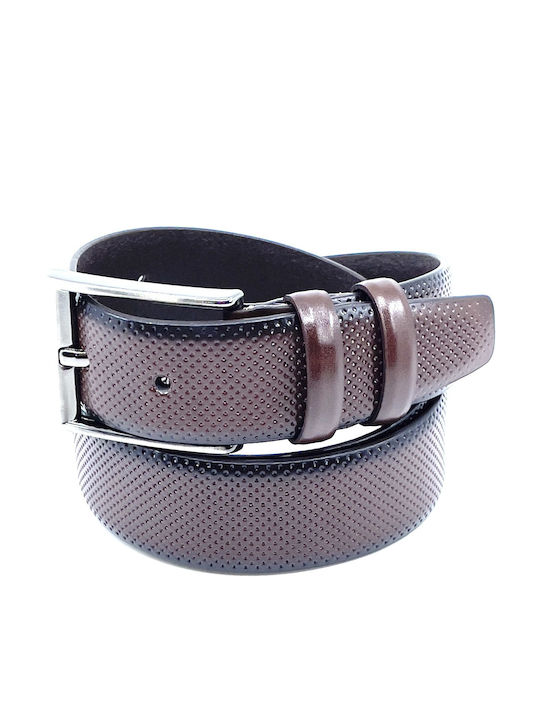 Legend Accessories Men's Belt Leather Burgundy