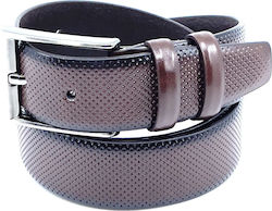 Legend Accessories Мъжки Колан Кожен от Кожа Бордо