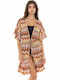 Pink Label Women's Mini Kimono Beachwear Multicolour