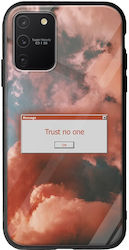 Trust No One Back Cover Σιλικόνης / Tempered Glass Πολύχρωμο (Galaxy S10 Lite)