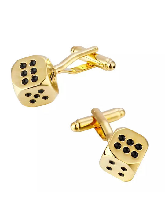 Cufflinks of Steel Gold