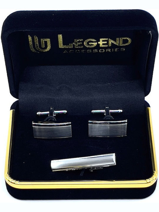 Legend Accessories Мансети от Silver в Сребрист Цвят