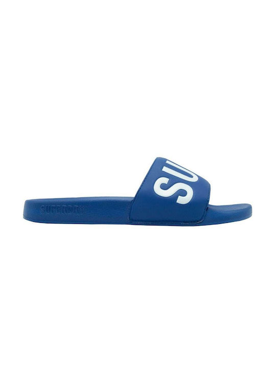 Superdry Pool Ανδρικά Slides Μπλε