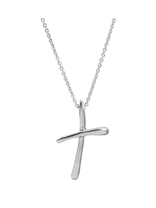 Paraxenies Men's Cross from Silver with Chain