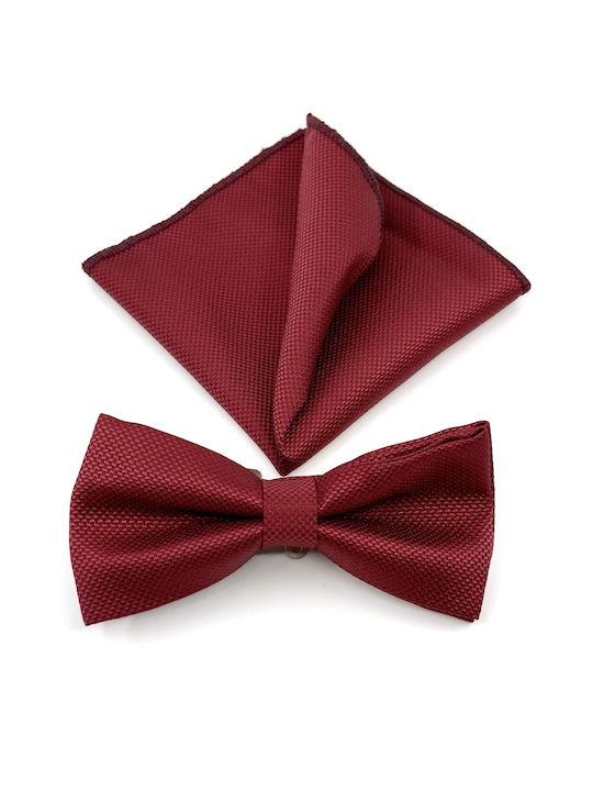 Legend Accessories Bow Tie Set Red -BORDEAUX