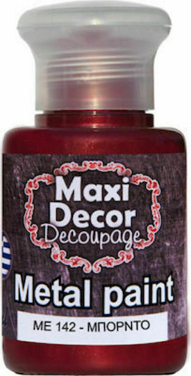 Maxi Decor Culoare Metalică Vopsea Decoupage Auriu 60gr 60ml