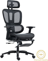 Verdant Reclining Office Chair with Adjustable Arms Black Pakketo