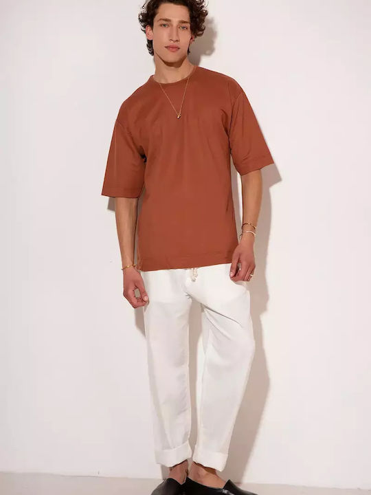 Stefan Fashion T-Shirt Madder Brown