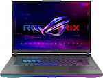 Asus Rog Strix G16 G614JZ-N3012W 16" 165Hz (i7-13650HX/16GB/512GB SSD/GeForce RTX 4080/W11 Acasă) Gri eclipsă