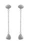 Sava Jewellery Earrings Pendants with Clip made of Silver with Stones