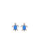 Sava Jewellery Stud Earrings with Clip Made of Silver with Stones