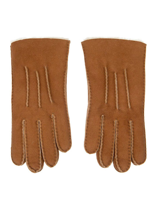 UGG Women's Leather Touch Gloves Brown 18712 Co...