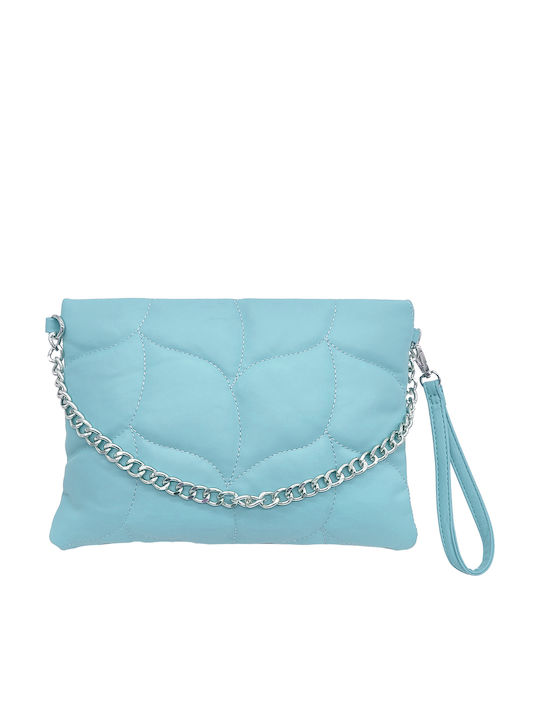 Leather Women's Bag Handbag Light Blue
