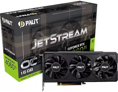 Palit GeForce RTX 4060 Ti 16GB GDDR6 Jetstream OC Placă Grafică