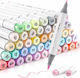 Ohuhu Pastel Alcohol Drawing Markers Brush & Fine Set 48 Colours