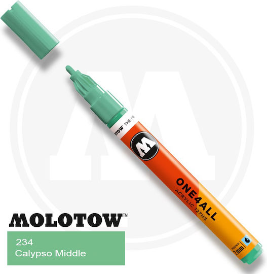 Molotow One4all Marker Acrilic 2mm Argintiu