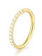 Amalfi Accessories Единична Обеца Титан Позлатено