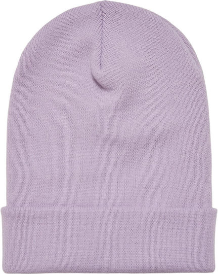 Knitted Beanie Cap Lilac
